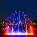 New design Colorful peacock tail swing water fountain
